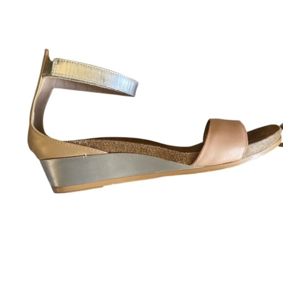 Naot Pixie Wedge Sandal in Pink/Silver Combo 41 - Picture 3 of 6